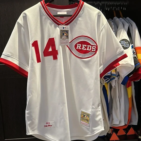 Pete Rose Cincinnati Reds Mitchell Ness Authentic MLB Jersey White